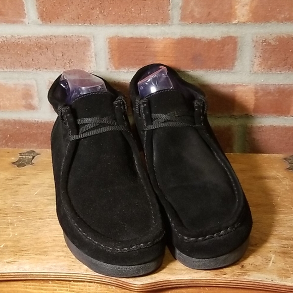 Clarks Wallabees Black Suede Men's Size 11 - Picture 5 of 10